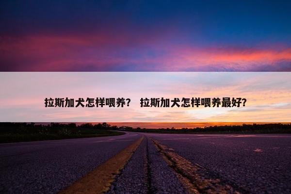 拉斯加犬怎样喂养？ 拉斯加犬怎样喂养最好？