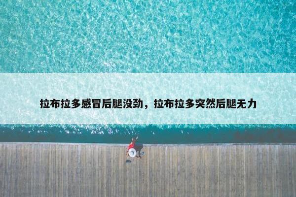拉布拉多感冒后腿没劲，拉布拉多突然后腿无力