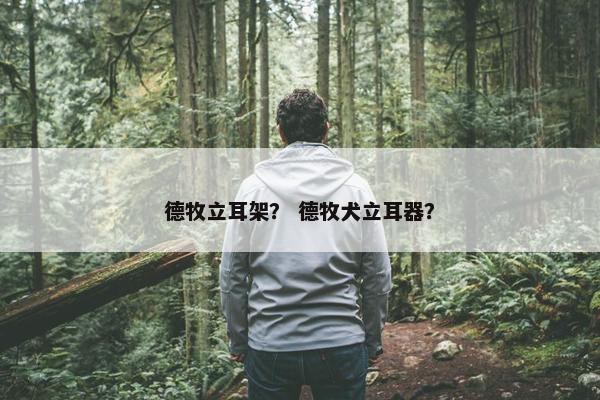 德牧立耳架？ 德牧犬立耳器？