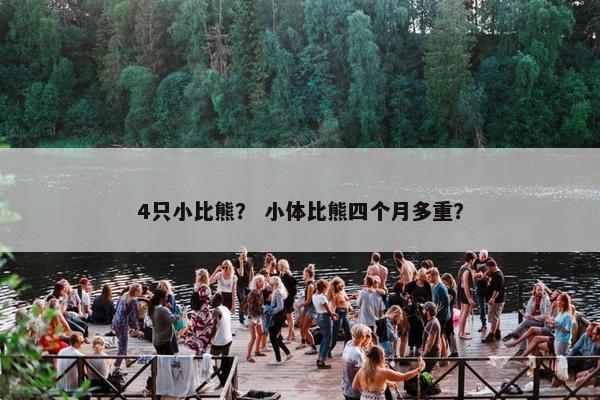 4只小比熊？ 小体比熊四个月多重？