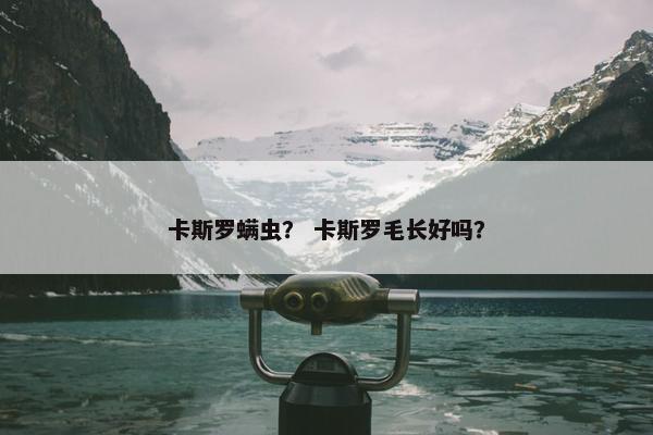 卡斯罗螨虫？ 卡斯罗毛长好吗？