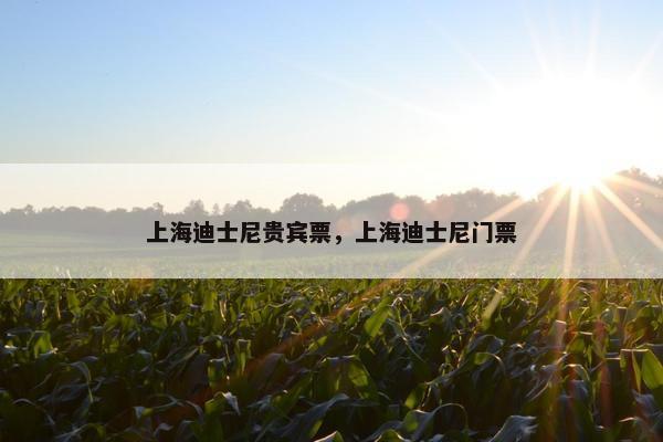 上海迪士尼贵宾票，上海迪士尼门票