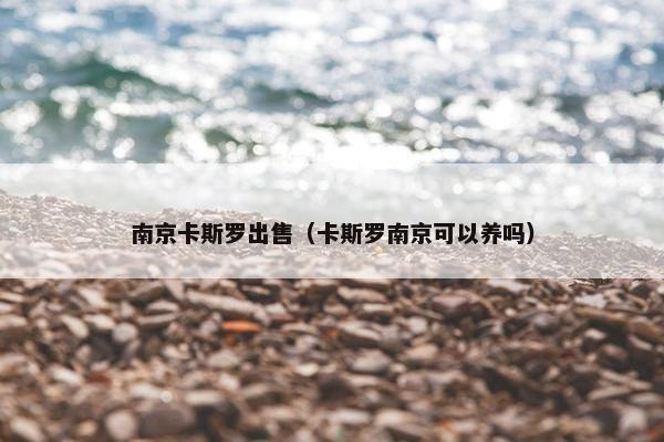 南京卡斯罗出售（卡斯罗南京可以养吗）