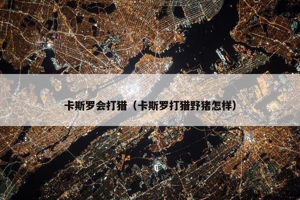 卡斯罗会打猎（卡斯罗打猎野猪怎样）