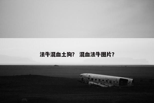 法牛混血土狗？ 混血法牛图片？