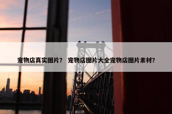宠物店真实图片？ 宠物店图片大全宠物店图片素材？