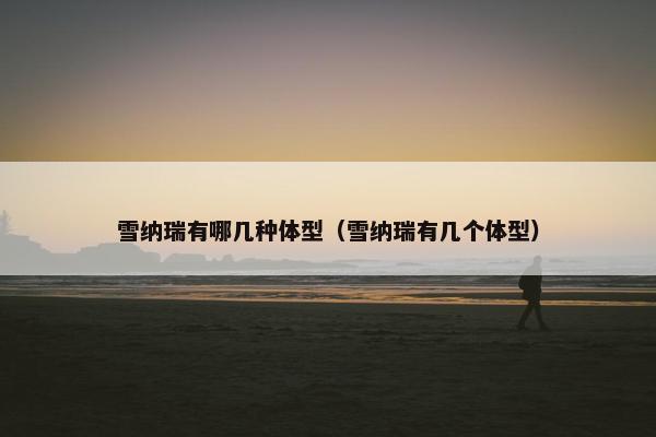 雪纳瑞有哪几种体型（雪纳瑞有几个体型）