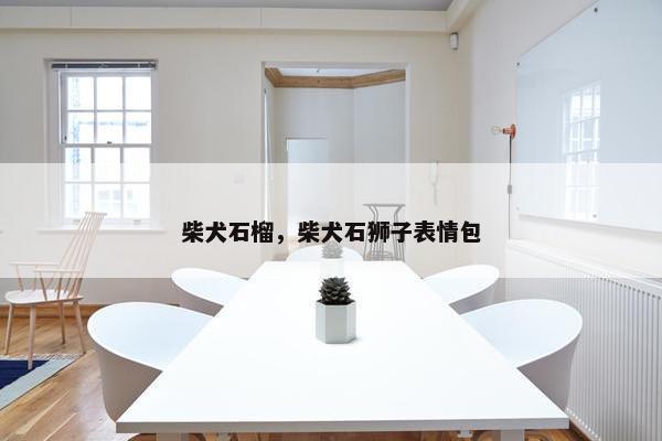 柴犬石榴，柴犬石狮子表情包