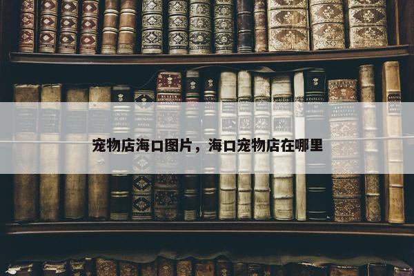 宠物店海口图片，海口宠物店在哪里