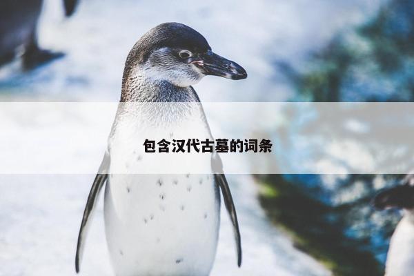 包含汉代古墓的词条