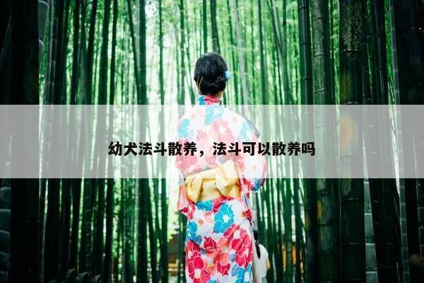 幼犬法斗散养，法斗可以散养吗