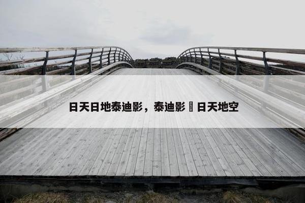 日天日地泰迪影，泰迪影唍日天地空