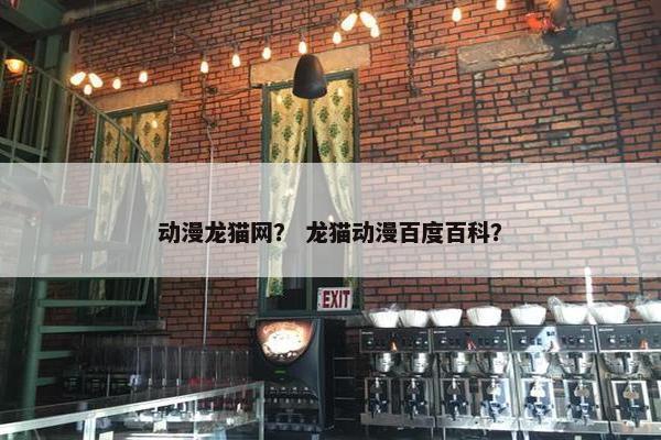 动漫龙猫网？ 龙猫动漫百度百科？