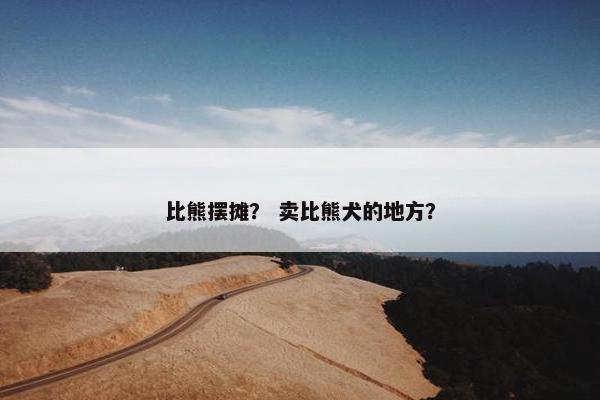 比熊摆摊？ 卖比熊犬的地方？