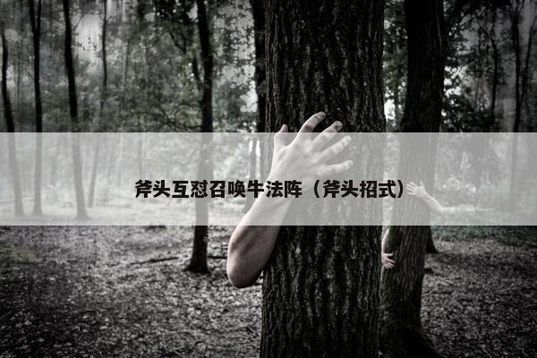 斧头互怼召唤牛法阵（斧头招式）