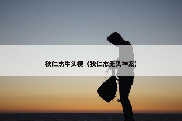 狄仁杰牛头梗（狄仁杰无头神案）