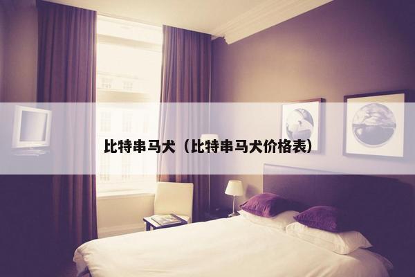 比特串马犬（比特串马犬价格表）