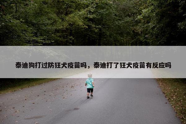 泰迪狗打过防狂犬疫苗吗，泰迪打了狂犬疫苗有反应吗