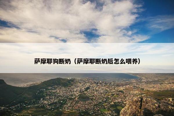 萨摩耶狗断奶（萨摩耶断奶后怎么喂养）