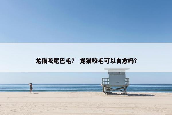 龙猫咬尾巴毛？ 龙猫咬毛可以自愈吗？