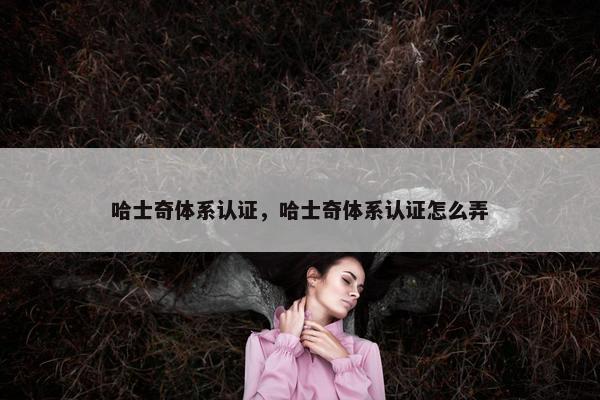 哈士奇体系认证，哈士奇体系认证怎么弄