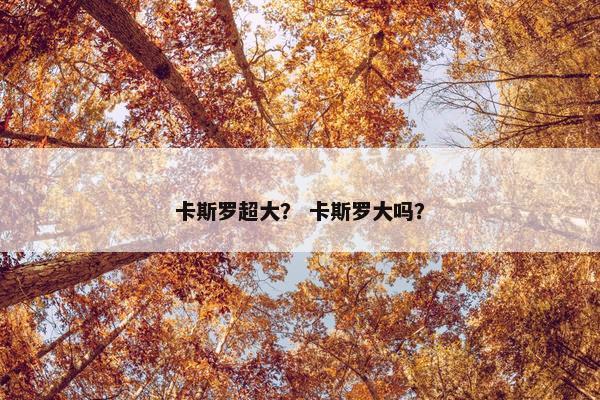 卡斯罗超大？ 卡斯罗大吗？
