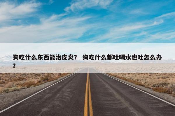 狗吃什么东西能治皮炎？ 狗吃什么都吐喝水也吐怎么办？