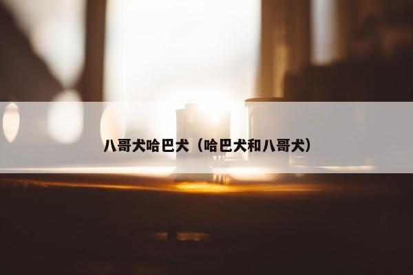 八哥犬哈巴犬（哈巴犬和八哥犬）