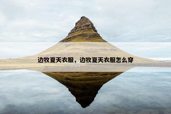 边牧夏天衣服，边牧夏天衣服怎么穿