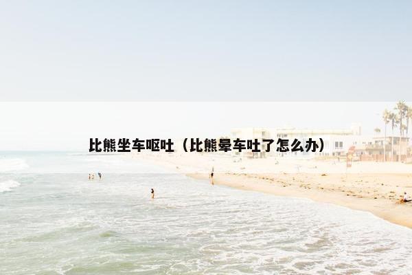 比熊坐车呕吐（比熊晕车吐了怎么办）