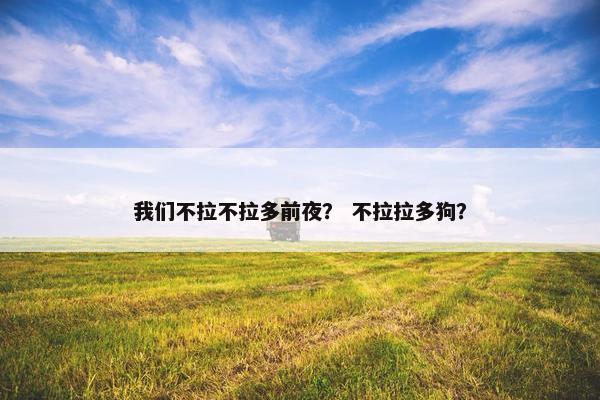 我们不拉不拉多前夜？ 不拉拉多狗？