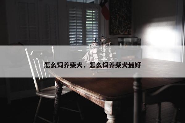 怎么饲养柴犬，怎么饲养柴犬最好
