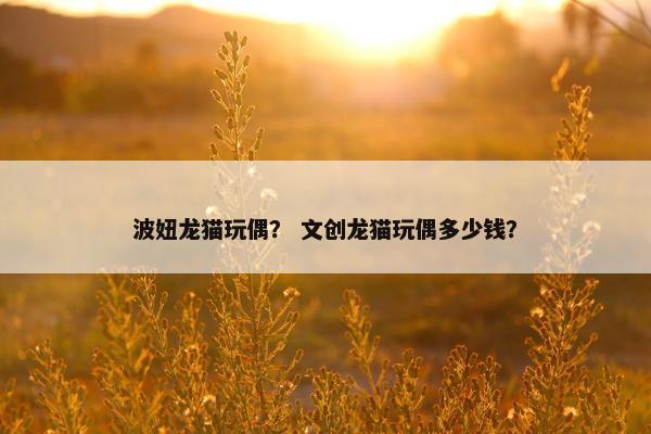 波妞龙猫玩偶？ 文创龙猫玩偶多少钱？