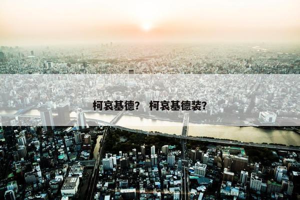 柯哀基德？ 柯哀基德装？