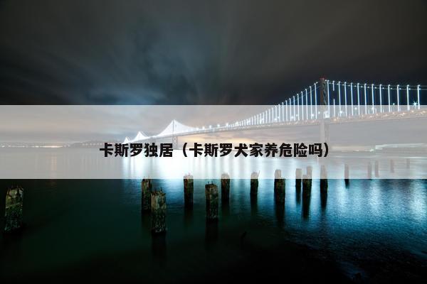 卡斯罗独居（卡斯罗犬家养危险吗）