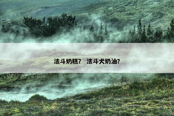 法斗奶糕？ 法斗犬奶油？