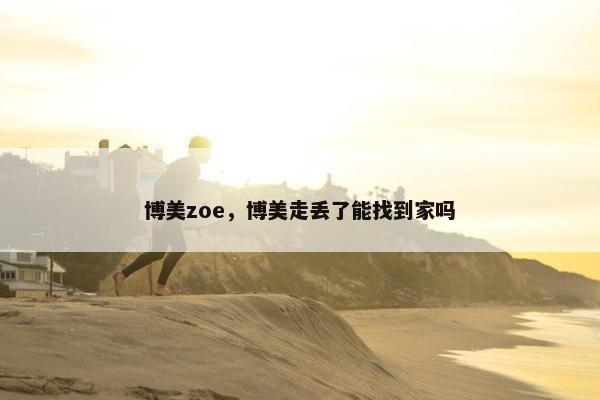 博美zoe，博美走丢了能找到家吗