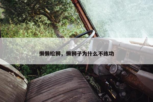 懒懒松狮，懒狮子为什么不练功
