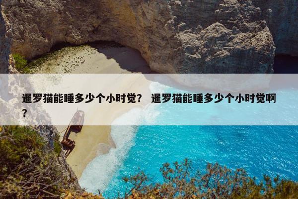 暹罗猫能睡多少个小时觉？ 暹罗猫能睡多少个小时觉啊？