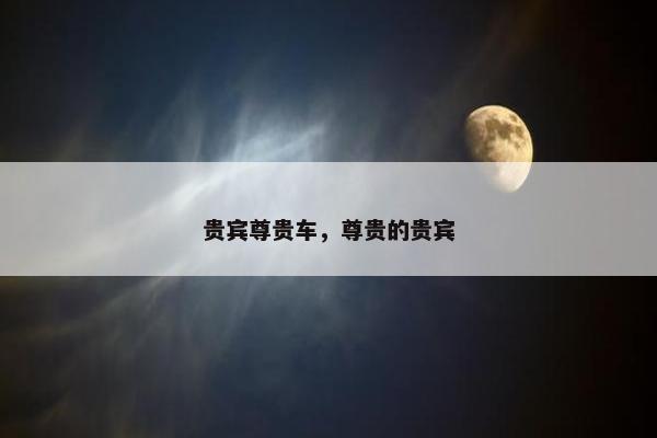 贵宾尊贵车，尊贵的贵宾