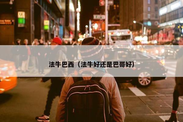 法牛巴西（法牛好还是巴哥好）