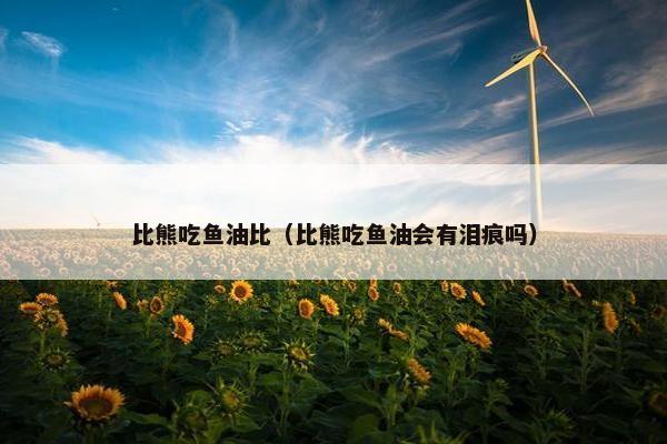 比熊吃鱼油比（比熊吃鱼油会有泪痕吗）