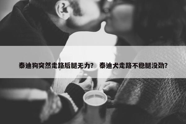 泰迪狗突然走路后腿无力？ 泰迪犬走路不稳腿没劲？