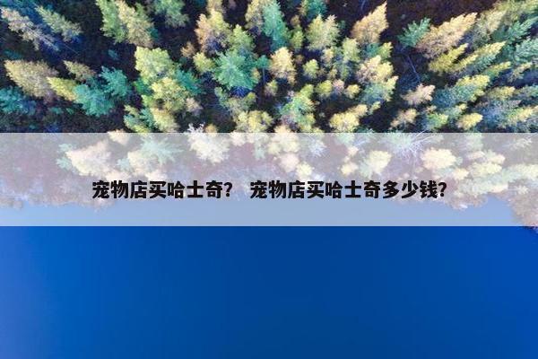 宠物店买哈士奇？ 宠物店买哈士奇多少钱？