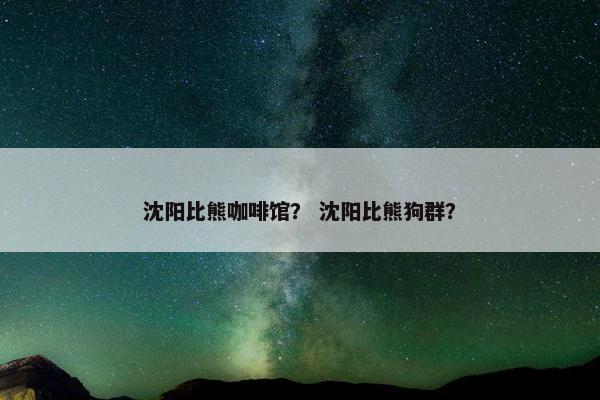 沈阳比熊咖啡馆？ 沈阳比熊狗群？