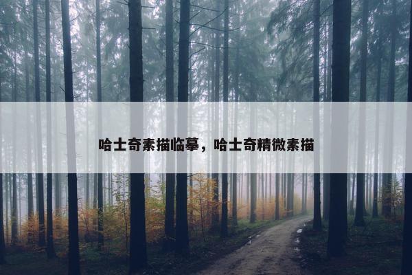 哈士奇素描临摹，哈士奇精微素描