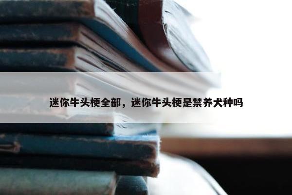 迷你牛头梗全部，迷你牛头梗是禁养犬种吗