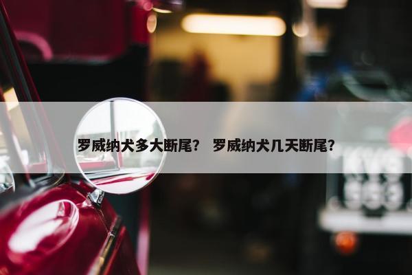 罗威纳犬多大断尾？ 罗威纳犬几天断尾？