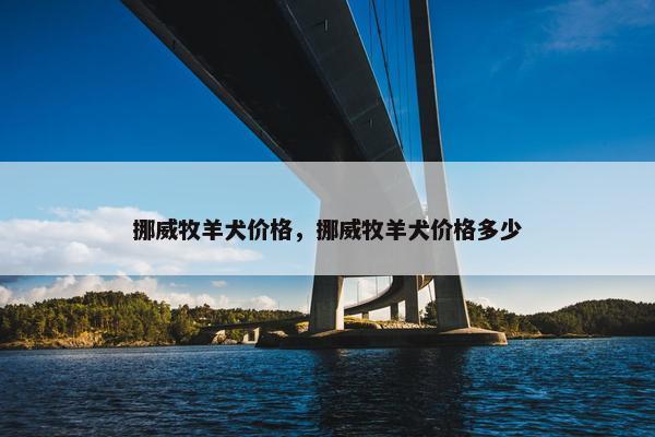 挪威牧羊犬价格，挪威牧羊犬价格多少