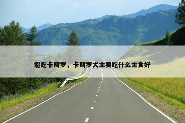 能吃卡斯罗，卡斯罗犬主要吃什么主食好